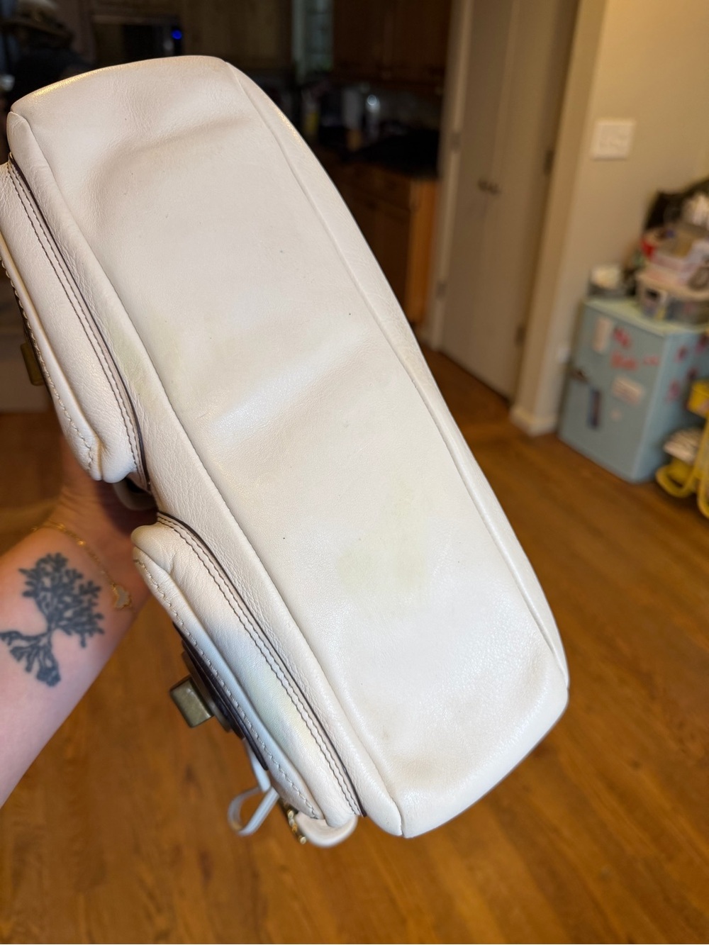 Coach White 65th Anniversary Legacy Leather Double-Front Pocket Shoulder Bag - Picture 6 of 13
